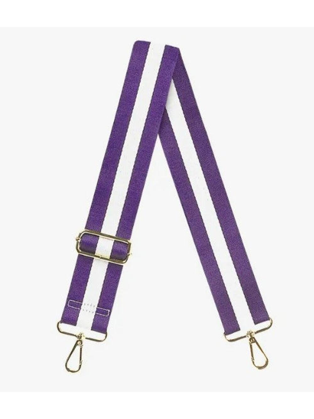 Purple Stripe Crossbody Bag Strap – Adjustable 46" | Viv&Lou